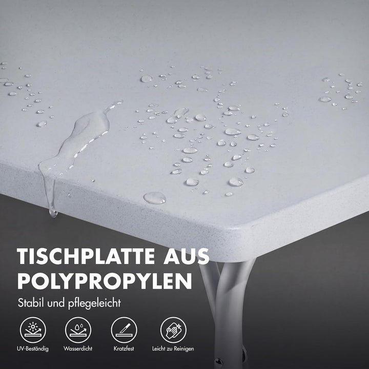 Westfield Outdoors Smart Star, Campingtisch Klappbar Höhenverstellbar Falttisch Wetterfeste Robuste