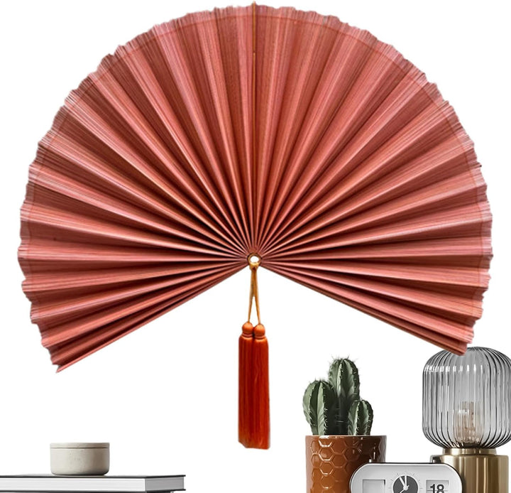 Fächer-Dekorationen für die Wand, 100 cm, hängbar, zusammenklappbar, mit Quaste, dekorative Faltfäch