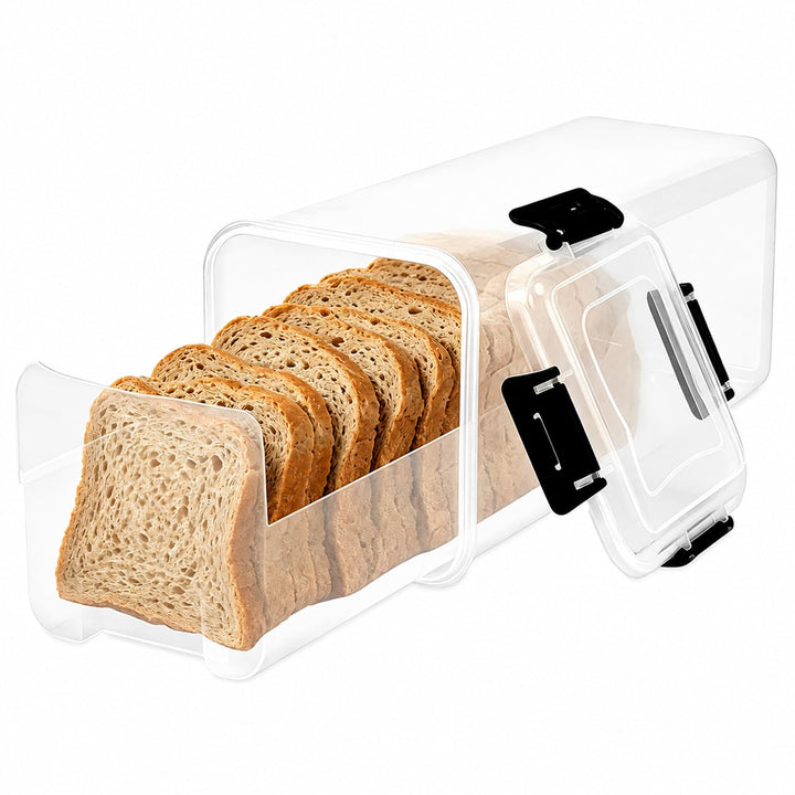 Toastbrot Aufbewahrungsbox 35 cm mit Schubfach und Klickdeckel