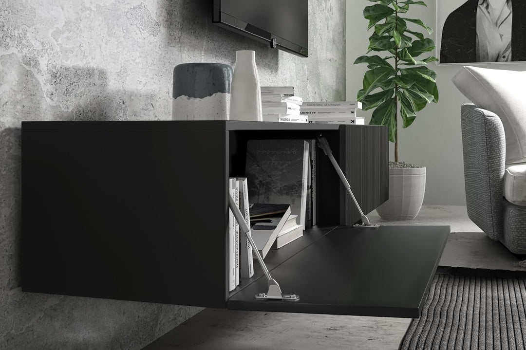 Wuun® TV-Lowboard Somero I 100cm bis 360cm I TV-Schrank &amp; Hängeschrank für Wohnzimmer I Verschiedene
