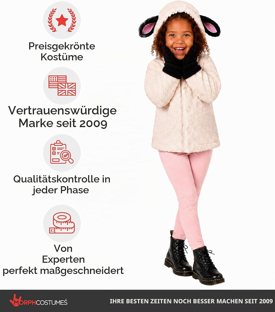 Fun Shack Schaf Kostüm Kinder, Tier Halloween Kostüm Kinder S Weiss, S Weiss