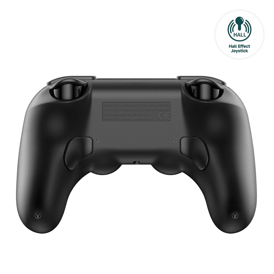 8bitdo Pro 2 Wired Controller for Xbox, Hall Effect Joystick Update, 3.5mm Audio Jack, Compatible wi