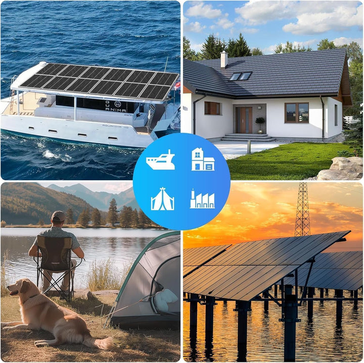 18BB 800Watt Solarpanel, N-Type 12 V 4 * 200 W Solarmodul,Hocheffiziente Monokristalline PV-Module,
