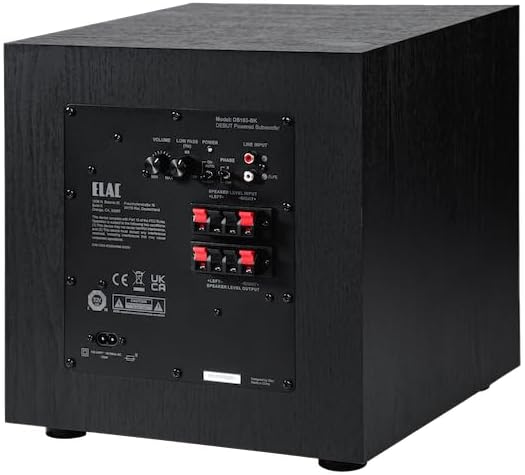 ELAC Debut 3.0 DS103 Subwoofer – Ideal für die Musikwiedergabe über Ihre Stereoanlage als Teil eines