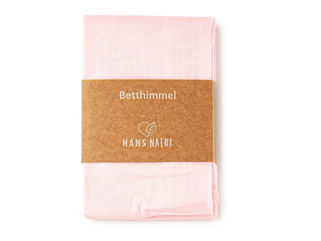 Bio Baby Betthimmel 100% Bio-Baumwolle (kbA) GOTS zertifiziert, Altrosa, 115 x 300 cm 115 x 300 cm A