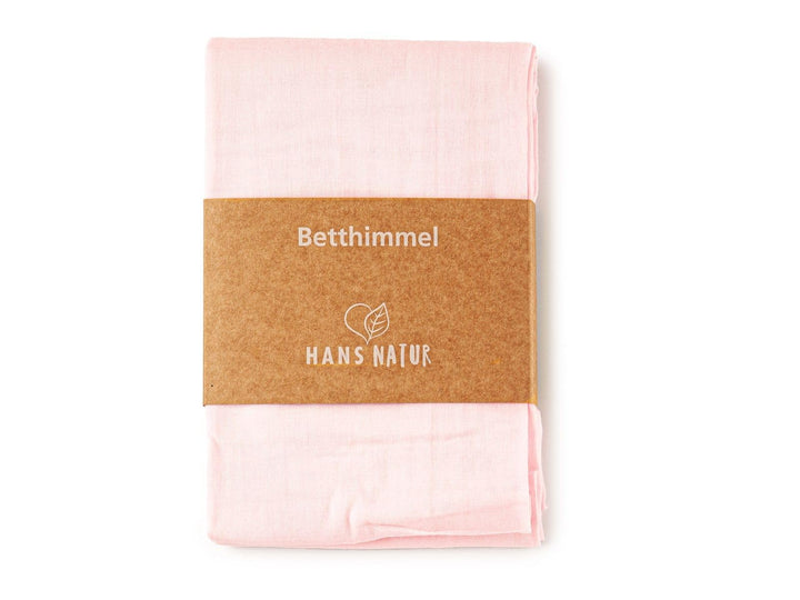 Bio Baby Betthimmel 100% Bio-Baumwolle (kbA) GOTS zertifiziert, Altrosa, 115 x 300 cm 115 x 300 cm A