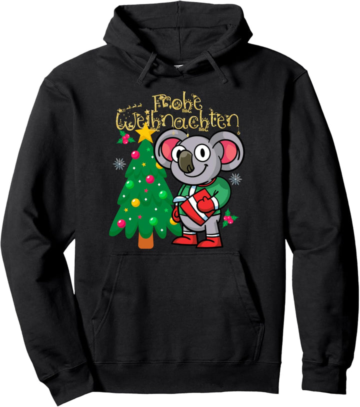 Zoo Tier Kinder Pajama Frohe Weihnachten Koala Pullover Hoodie
