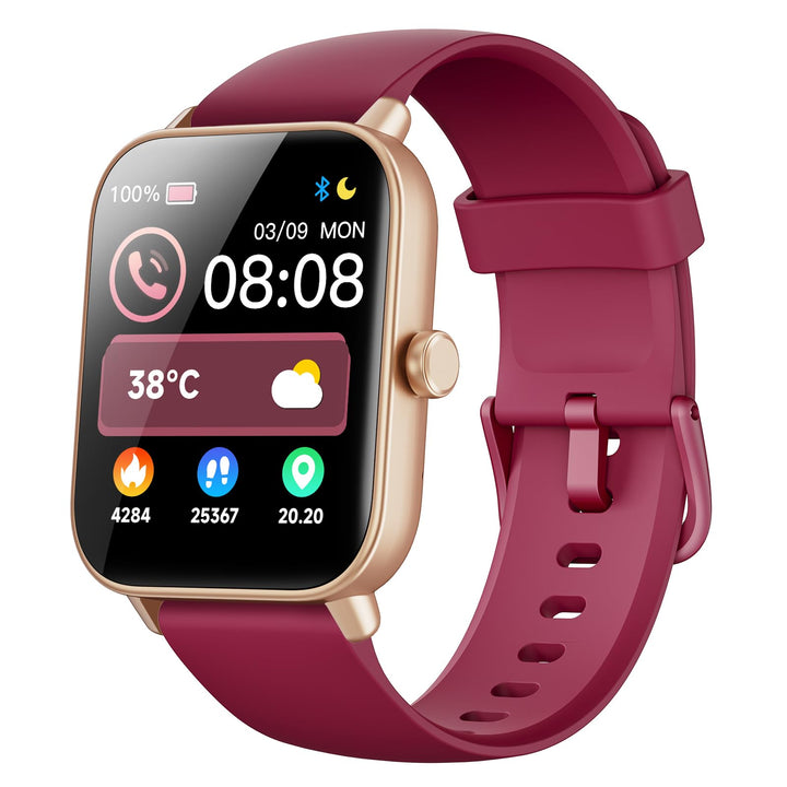 Yoever Smartwatch für Damen, Telefonfunktion und Alexa Built-in, 1.8" Fitnessuhr Herren mit Herzfreq