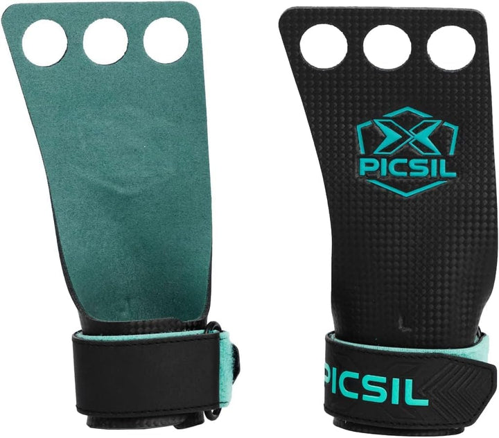 PICSIL Falcon Grips – 3-Loch Carbonfaser Cross-Training M, M