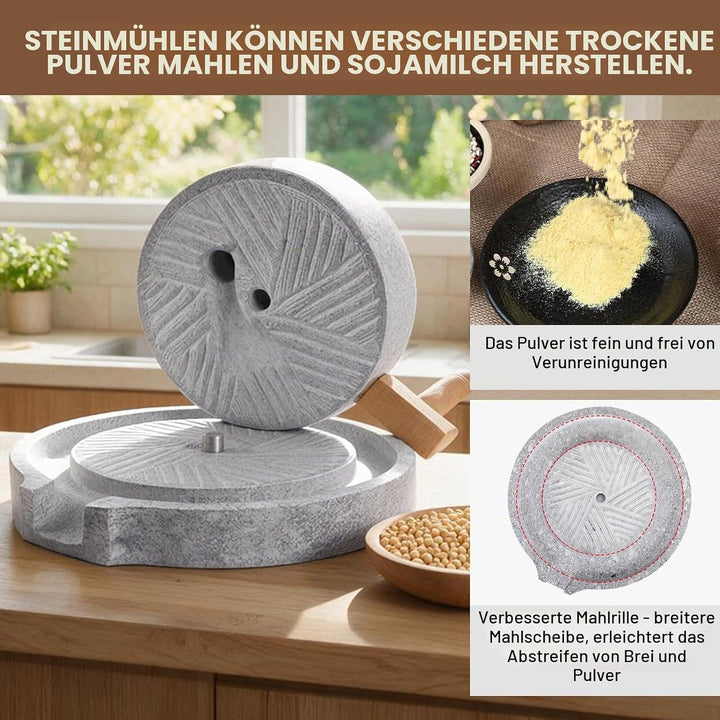 Steinmühle,Getreidemühle Manuell,handgekurbelte getreidemühle