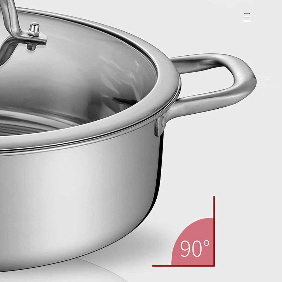 32 cm Hot Pot Suppentopf Shabu Potmit Doppelseitigem Teiler Edelstahl Topf Küche