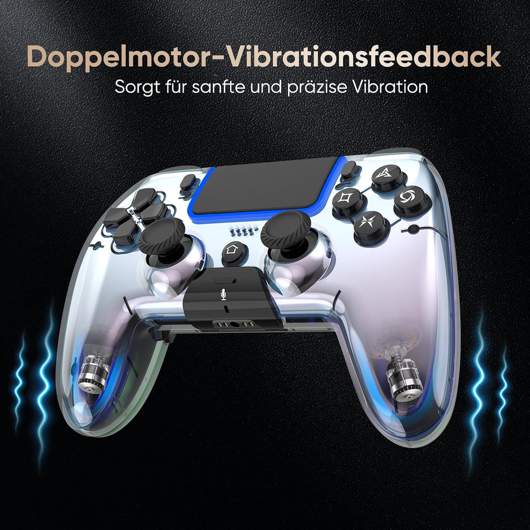 BETMI Wireless Controller für PS5, Pro/Slim/MAC/Steam Deck/PC, Hall-Effekt-Joystick, Doppelvibration