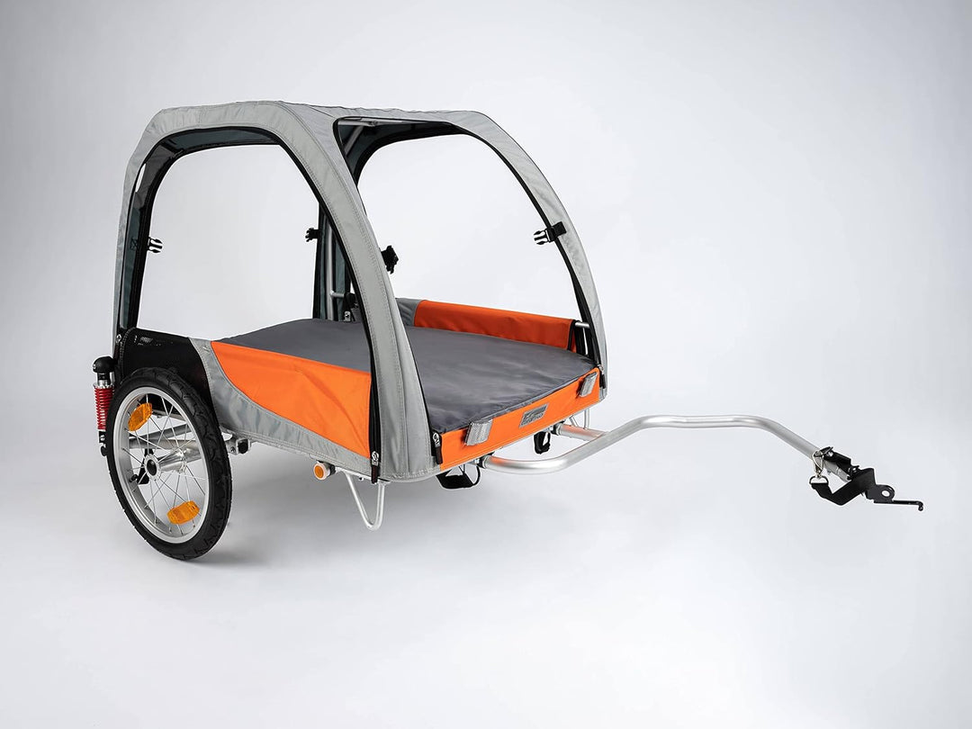 TrendPet Comfort Wagon L, Aluminiumhänger mit Federung - Hochwertiger, gefederter Fahrradanhänger fü