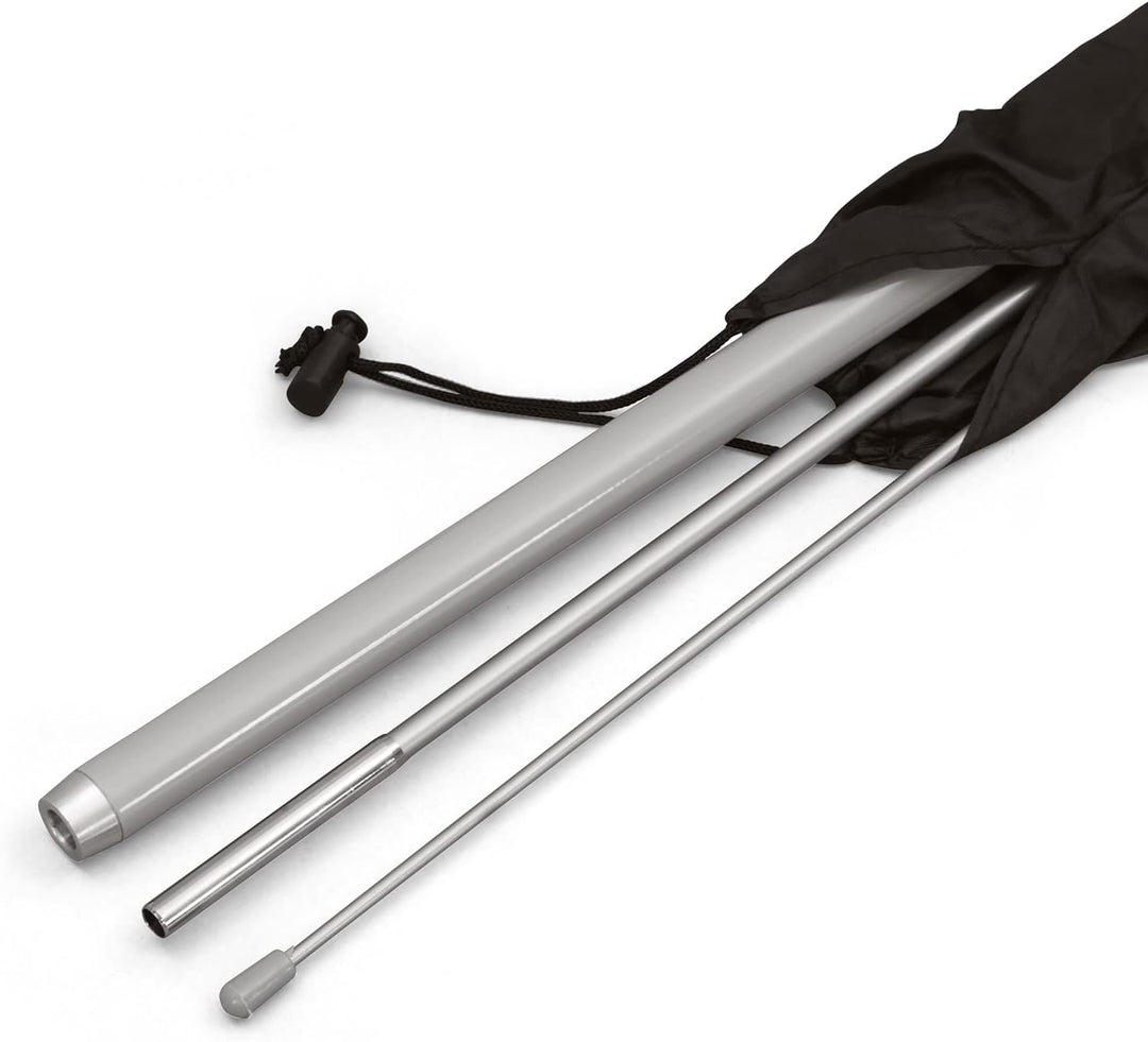 Vispronet Beachflag Yoga - versch. Bodenelemente - Höhe 2,04 m - Indoor- &amp; Outdoor (Bodenplatte), Bo