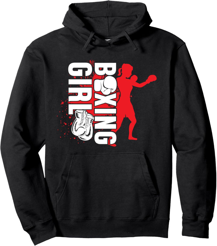 Boxing Girl Boxerin Boxerinnen Athletin Pullover Hoodie