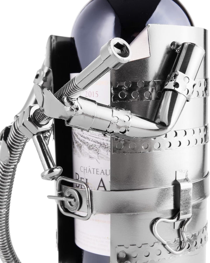 Brubaker Flaschenhalter Feuerwehrmann Metall Skulptur mit