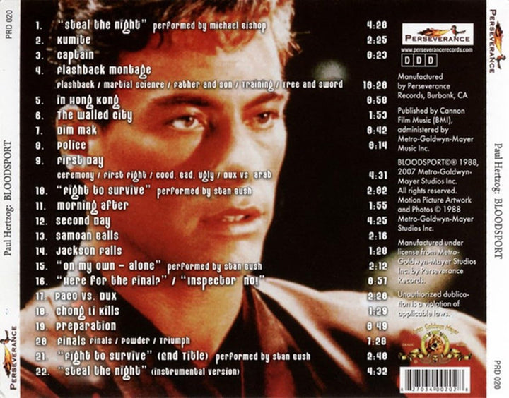Bloodsport, Audio-CD