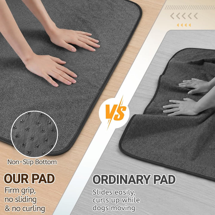 Baodan 2er Welpenunterlagen Waschbar, 90 x 80cm PIPI Matten für Hunde, Schnell Absorbierend Haustier
