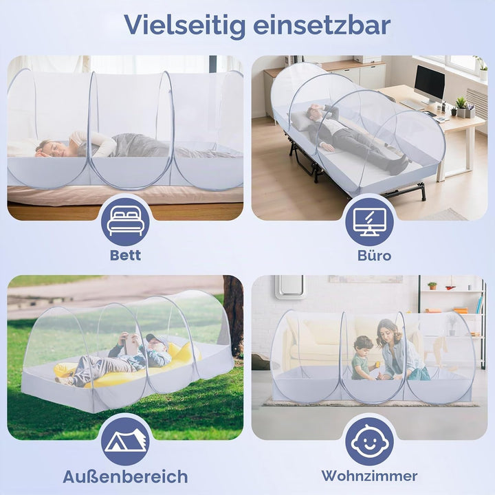 Moskitonetz Pop Up, Moskitonetz Bett 190 x 90 x 90 cm Moskitonetz Reise Faltbares Moskitonetz Faltba