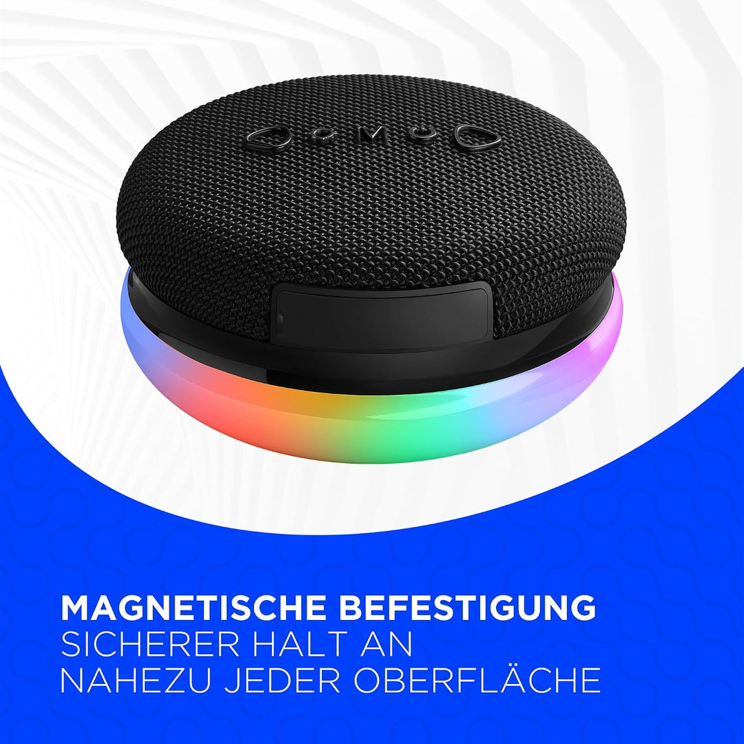 Defender Enjoy 40 Bluetooth Lautsprecher – Tragbarer Speaker mit Magnet, IPX4, RGB LED, Bluetooth 5.