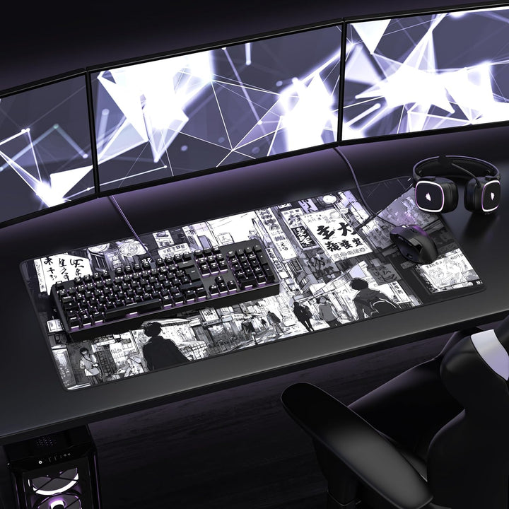 TITANWOLF - XXL Speed Gaming Mauspad 900 x 400mm - XXL Mousepad - Tischunterlage Large Size - verbes