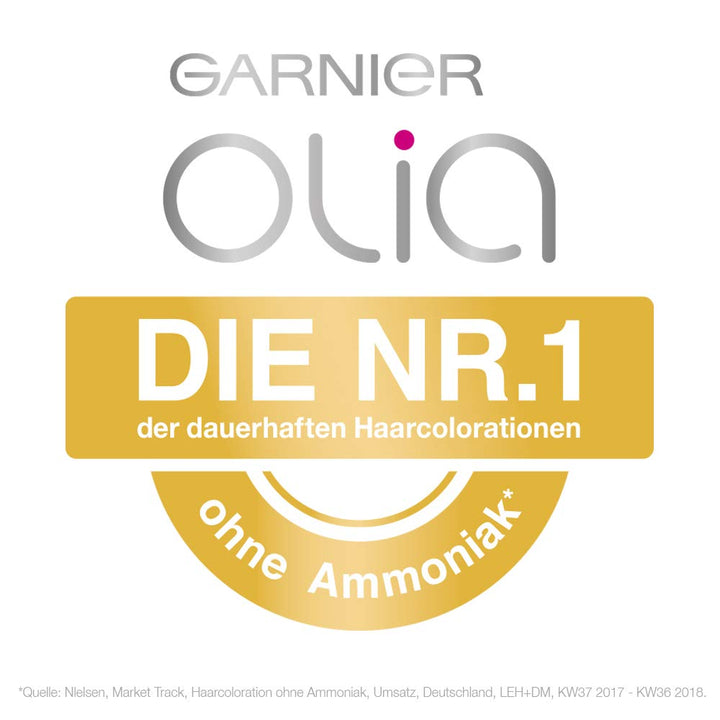 Garnier Olia Dauerhafte Haarfarbe ohne Ammoniak, Mit pflegenden und natürlichen Ölen, Vollständige G