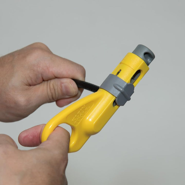 Klein Tools Katapult (KDE) Koaxialkabel Stripper, VDV110-095 Koax-Abisolierer RG59, RG6, RG6-QS, RG7
