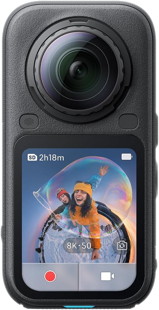 Insta360 X6 Essentials-Bundle– 8K 360 Grad Kamera mit 1/1,1"-Sensoren Mitternachtsschwarz Essentials