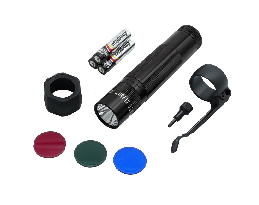 MAGLITE XL200 LED 3 AAA Schwarz Tactical Combo Pack, Schwarz Tactical Combo Pack