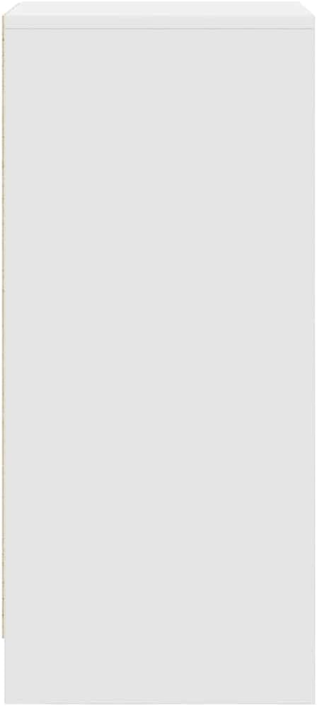vidaXL Schuhschrank Weiss 29,5x34x76 cm Holzwerkstoff, Weiss