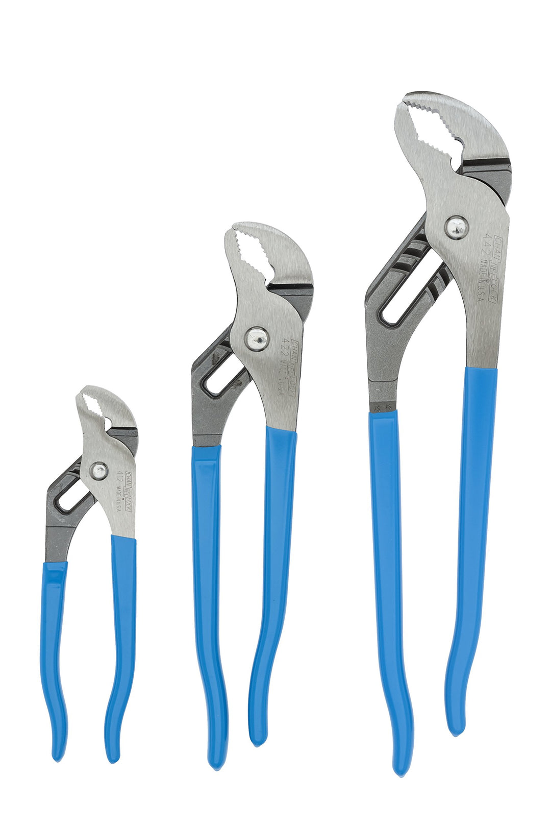 Zangen-Set, 3-teilig 3 Piece Set, 6.5", 9.5", 12" Blau, 3 Piece Set, 6.5", 9.5", 12" Blau