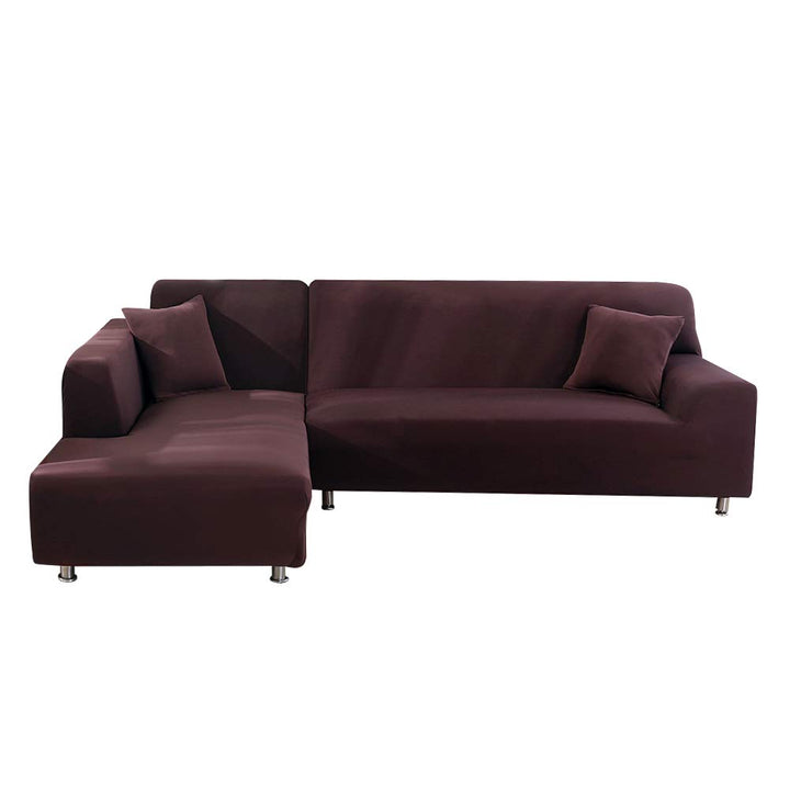 ele ELEOPTION Sofa Überwürfe elastische Stretch Sofa Bezug 2er Set 3 Sitzer für L Form Sofa inkl. 2