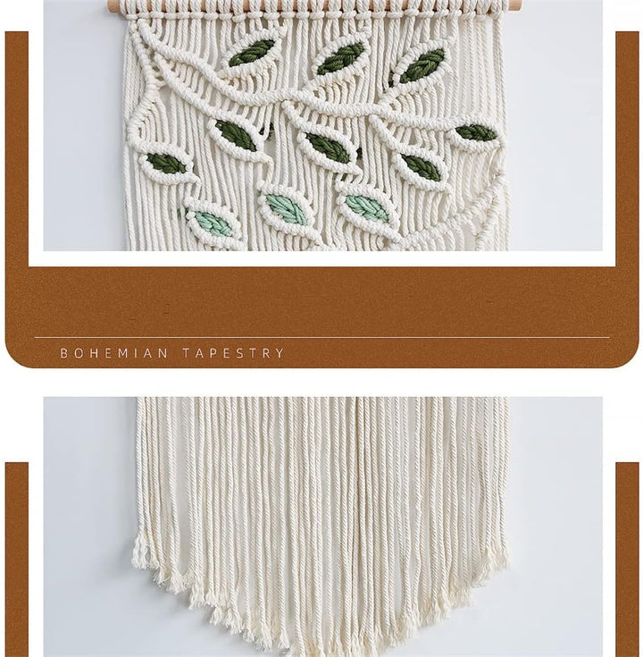 BMIDRUT Makramee-Wandteppich zum Aufhängen, Boho-Wandteppich, handgewebt, Traumfänger, Boho-Wandkuns