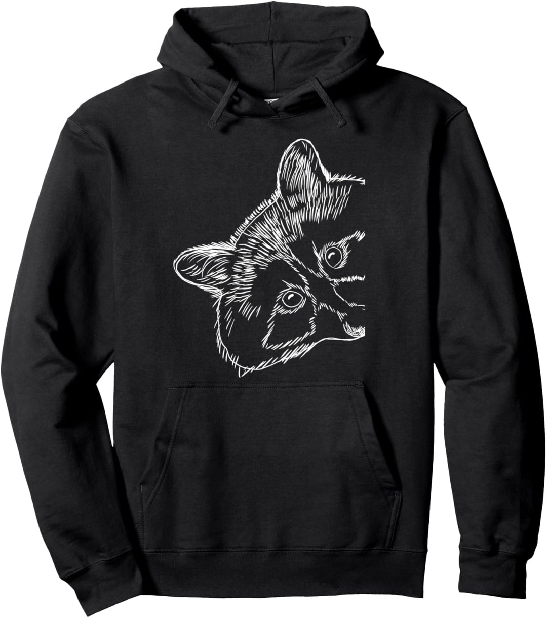 Witziger Waschbär Pullover Hoodie