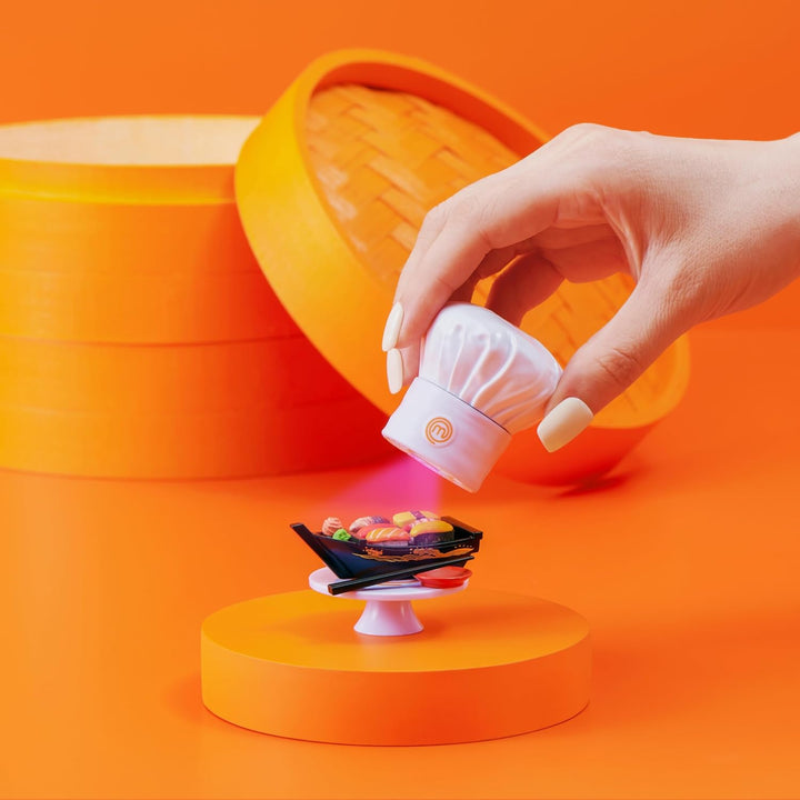 Mini Brands Create MasterChef Serie 2 2 Pack von ZURU – Echte Mini-Gerichte mit Zutaten, UV-LED-Lamp
