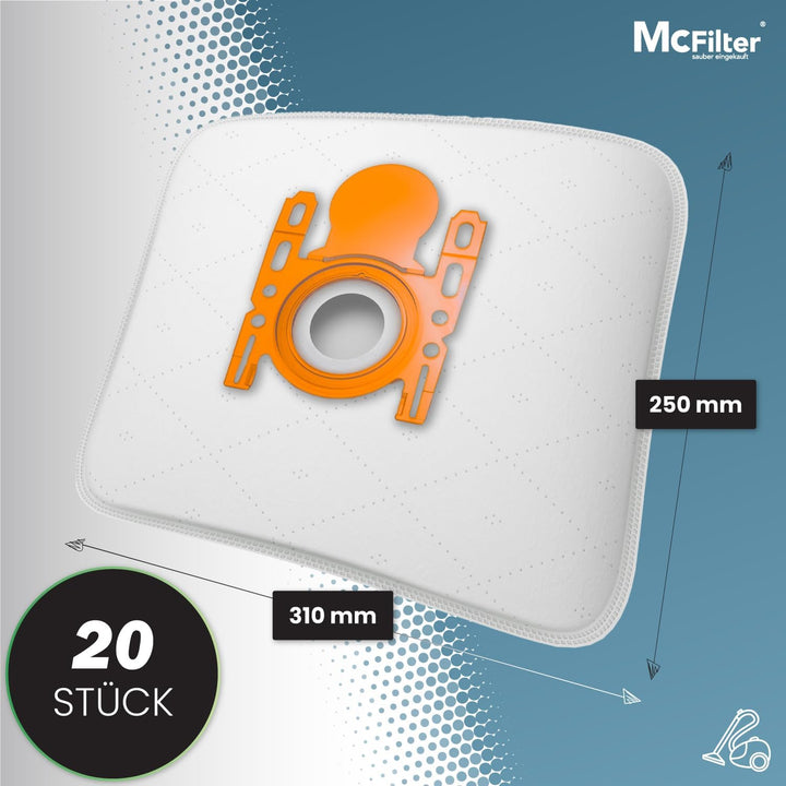 McFilter I 20 Staubsaugerbeutel kompatibel mit Siemens VSZ3B230 pureAir Staubsauger (Serie Z 3.0), 5