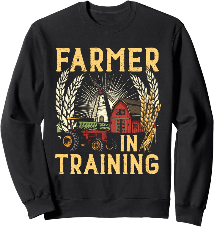 Farmer in Training Spruch Landwirtschaft Trecker Biobauer Sweatshirt