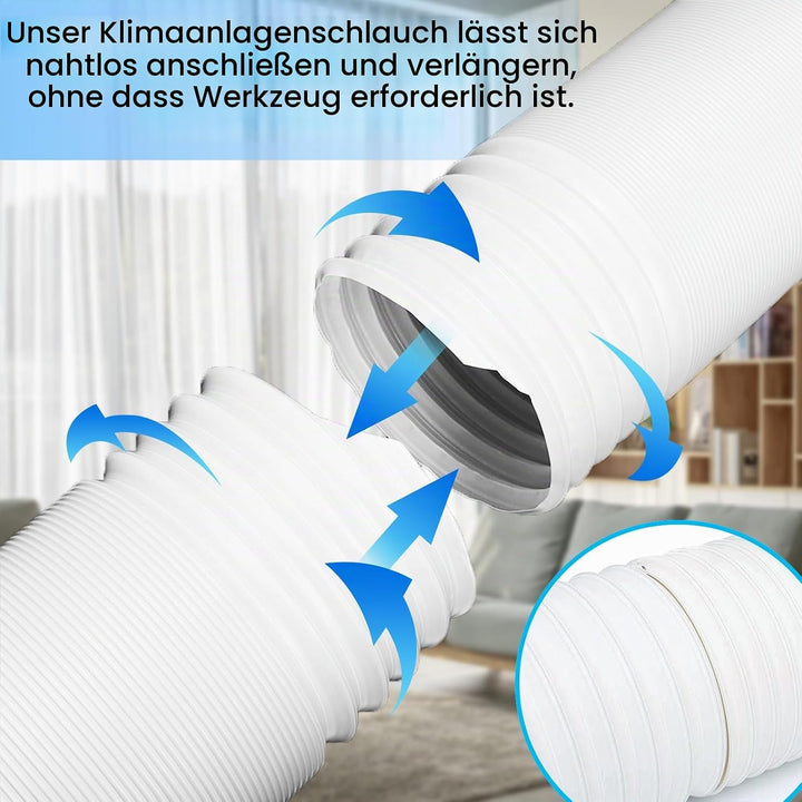 Abluftschlauch, Abluftschlauch Ø150/130mm Klimagerät, für Klimagerät Mobile Klimaanlage Wäschetrockn