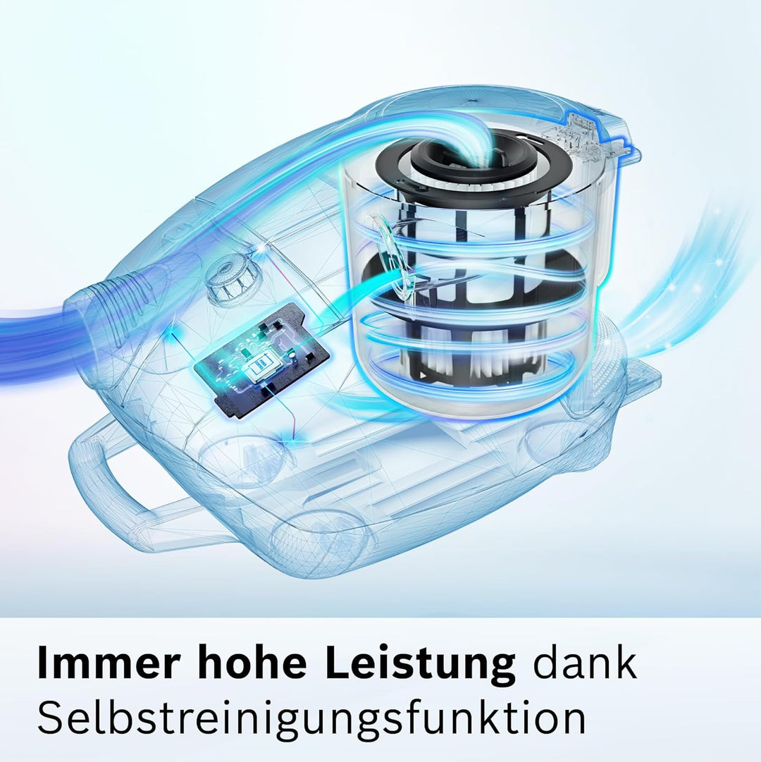 Bosch Staubsauger beutellos ProSilence Serie 8 BGS7MS64, Bodenstaubsauger, leise, Hygiene-Filter, Bo