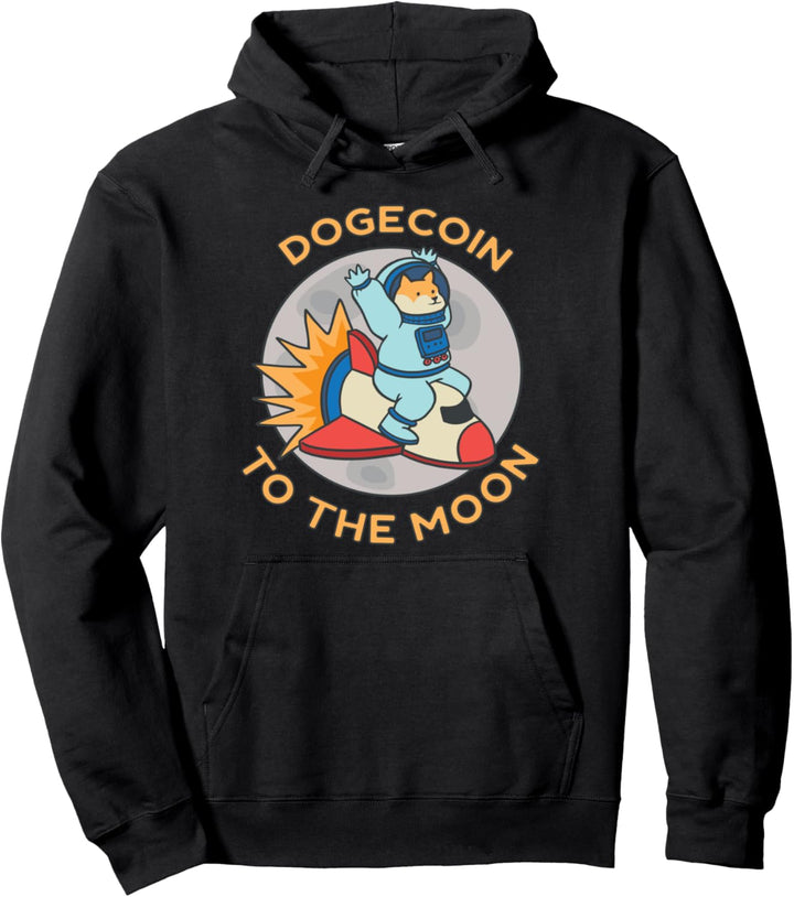 Dogecoin &amp; Crypto - To the Moon! Pullover Hoodie