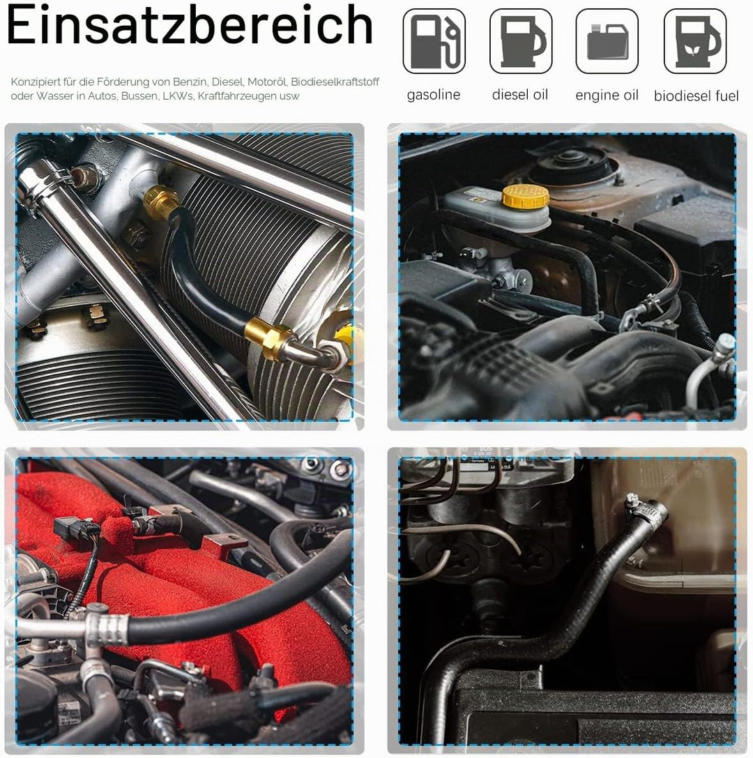 Benzinschlauch 4mm Innendurchmesser 6 Meter Kraftstoffschlauch Dieselschlauch Ölschlauch Dieselleitu