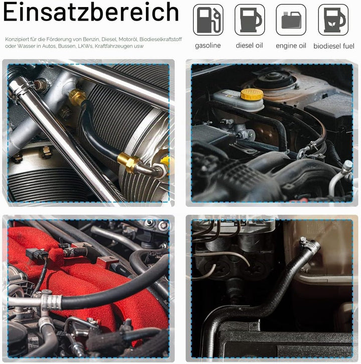 Benzinschlauch 4mm Innendurchmesser 6 Meter Kraftstoffschlauch Dieselschlauch Ölschlauch Dieselleitu