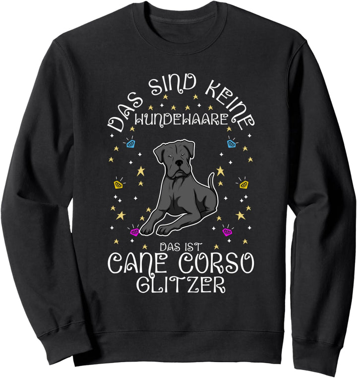Cane Corso Molosser Glitzer Italienische Dogge Sweatshirt