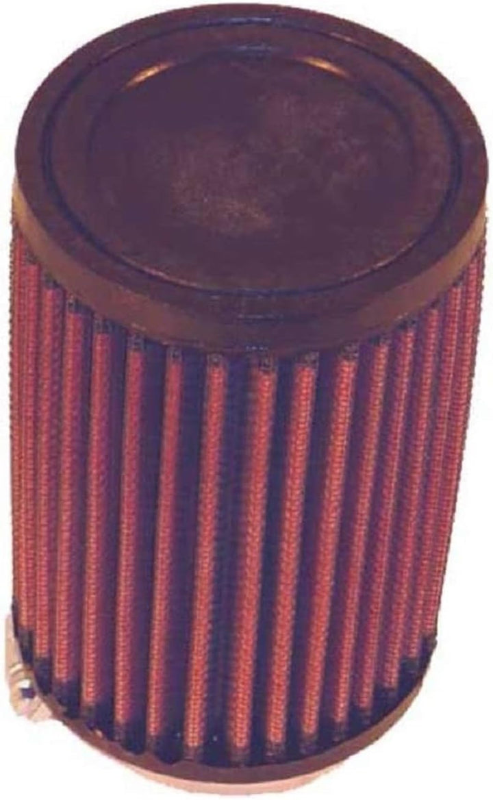 K&amp;N RU-0610 KFZ und Motorrad Gummi Universalluftfilter, Rot