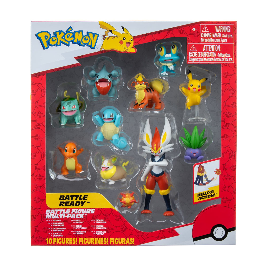 Bizak Pokemon Multipack 10 Figuren, Geschenkset mit 10 Figuren mit unglaublichen Ausführungen (63220