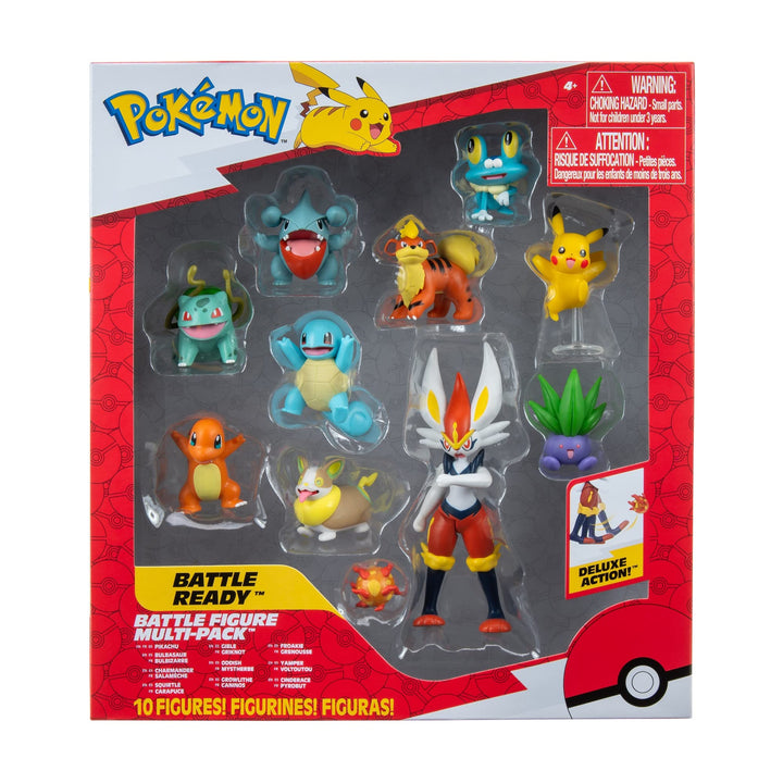 Bizak Pokemon Multipack 10 Figuren, Geschenkset mit 10 Figuren mit unglaublichen Ausführungen (63220