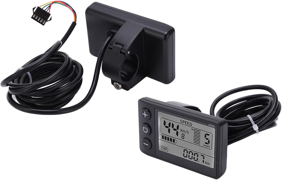 Wakects Display, S866 LCD Anzeige Bedienfeld Wasserdicht Fahrradcomputer Display Messgerät für Elekt