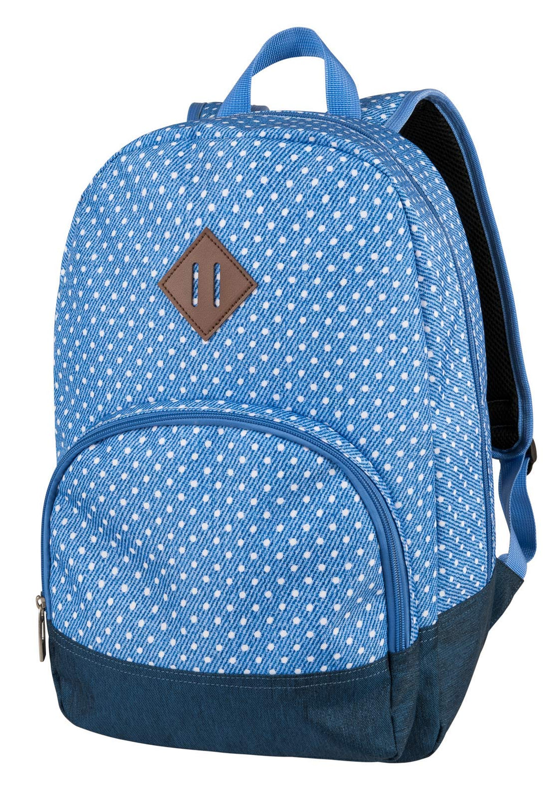 Rucksack Modetasche City Fashion PEPPERS DOTS 26382 Blau, Blau