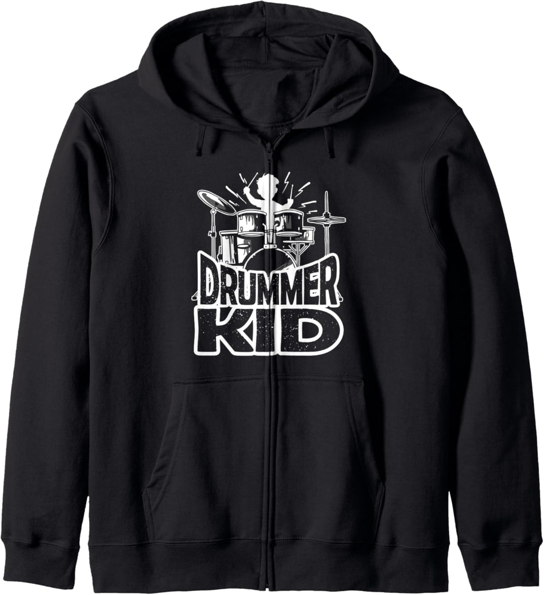 Drummer Kid Geschenk für einen kleinen Schlagzeuger Kapuzenjacke