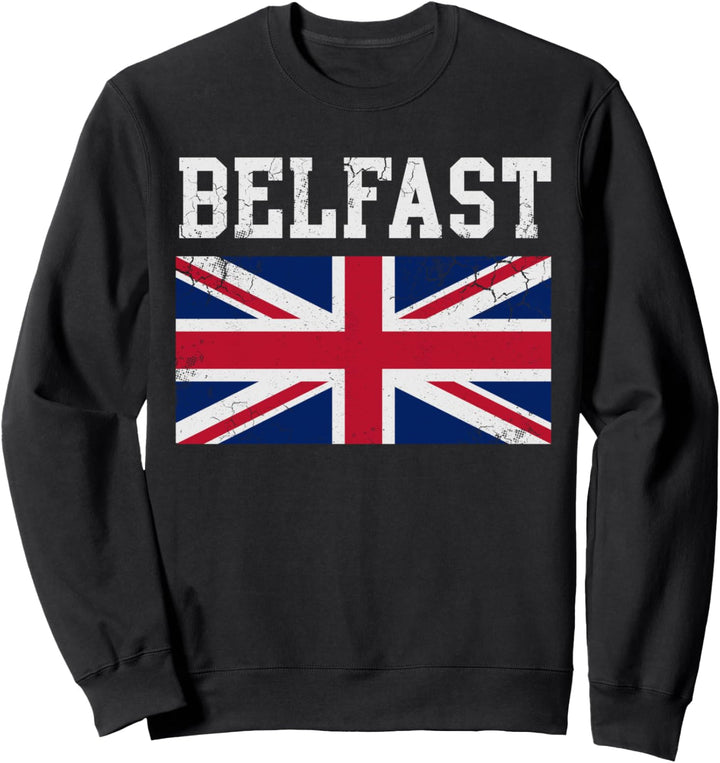 Belfast Flagge Grossbritannien Flagge Union Jack Sweatshirt